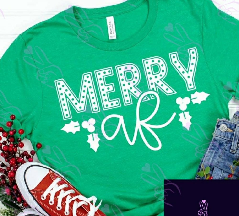 Merry AF Green Gildan T-Shirt unisex